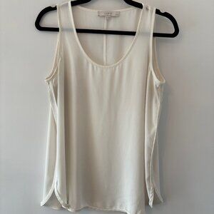 Petite LOFT White Tank/Sleeveless Blouse